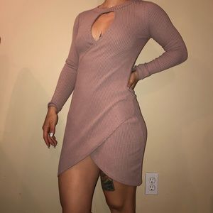 Charlotte Russe Longsleeve Cutout Dress